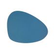Cosy & Trendy Placemat Leder Blauw Ei-vormig Organisch