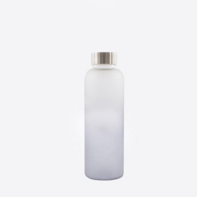 Point-Virgule glazen fles frosted lichtblauw 500 ml