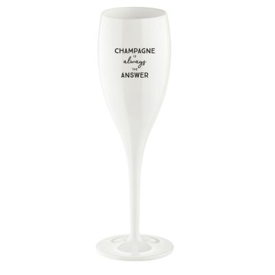 Koziol - Cheers No. 1 Chmpagne is the Answer Champagne Glass 100 ml