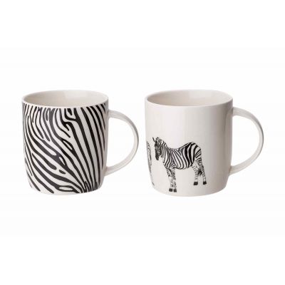 Cosy & Trendy Animal Zebra Beker D8,5xh9,2cm 2 Types