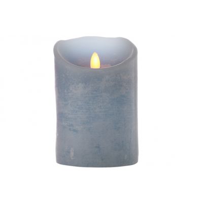 Cosy @ Home Cylinderkaars Led Blauw D10xh15cm
