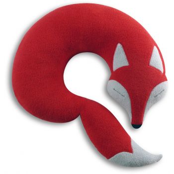 Neck pillow Peter the fox - red/black