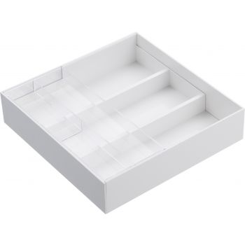Extendable cutlery tray with slide - Tower - white