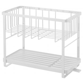 Dish drainer rack 2 levels - Tower - white