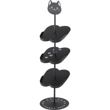 Shoe rack for kids - black cat
