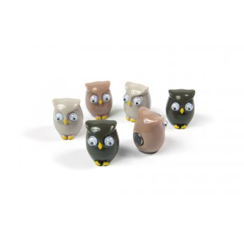 Magnet Owl - set of 6 assorted