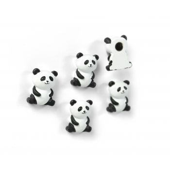 Magnet Panda - set of 5 black/white