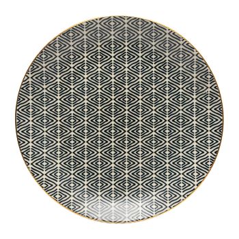Costa Nova Augusta Diamond Weave Dessertbord - Fijn Aardewerk - 21xH2,8cm - 6 stuks