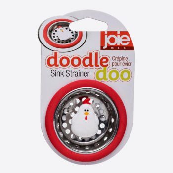 Joie Doodle Doo gootsteenzeef rood kip Ø 6.4cm H 1.5cm