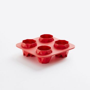 Lékué Origami Bites Prismas bakvorm uit silicone voor 4 gelukskoekjes 14x14x4.4cm