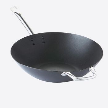 Point-Virgule wok uit carbonstaal met Excalibur antikleeflaag ø 36cm