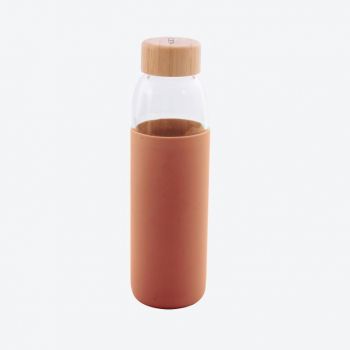 Point-Virgule glazen fles met silicone sleeve koper 580ml
