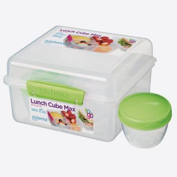 Sistema To Go lunchbox met yoghurtpotje Cube Max 2L