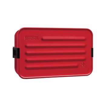 Sigg Metal Food Box Plus - Lunchbox Large Red 22,9x14,5xH6cm