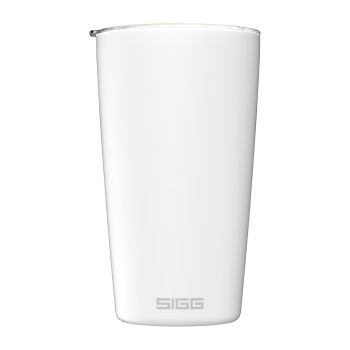 Sigg Neso Takeaway Drinkbeker - Dubbelwandig - Inox - Keramische Coating -  White 0,3l - 8,3xH12,1cm