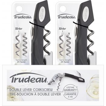 Trudeau - POS Display Barware Corkscrew Turbo Double Lever