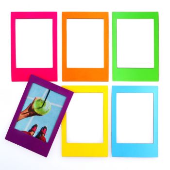 Mustard - Rainbow Photo Magnetic Frames Set of 6 Pieces