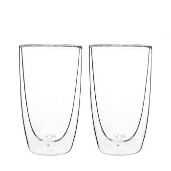 Viva - Glass Double Walled 490 ml Set of 2 Pieces