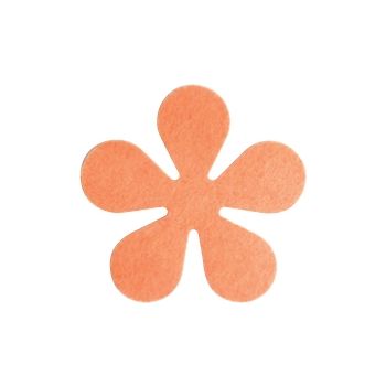 Papillon Glasonderzetters Bloem - Set van 6 Stuks - Oranje