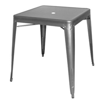 Bolero Bistro vierkante tafel grijs 66cm