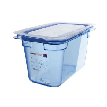 Araven Gnbox Blauw  Gn1-4 H150mm 4.3l-deksel