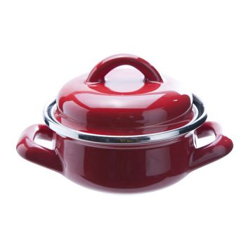 Cosy & Trendy Serveerpot Rood Email D10cm 30cl