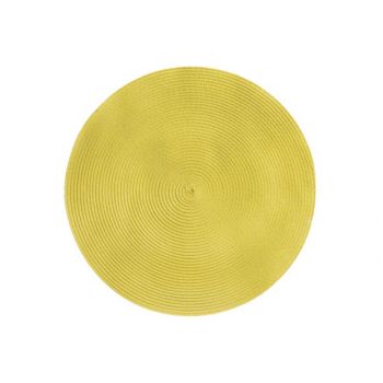 Cosy & Trendy Placemat Rond Geel D36cm