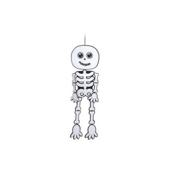 Cosy @ Home Hanger Skelet Zwart Wit Vilt 30x100cm