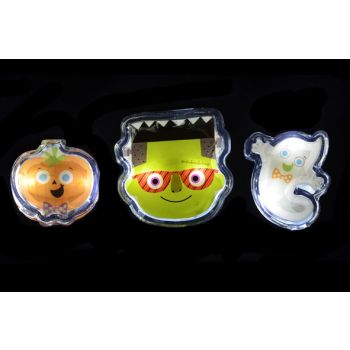 Goodmark Halloween Gel Gadget Met Led 3 Types Faces