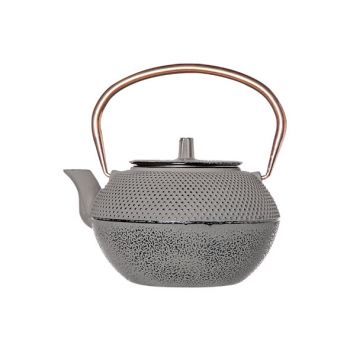 Cosy & Trendy Shinto Grey And Copper Theepot 1.2l