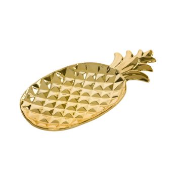 Cosy & Trendy Pineapple Gold Deco-schaal 29x15.5cm