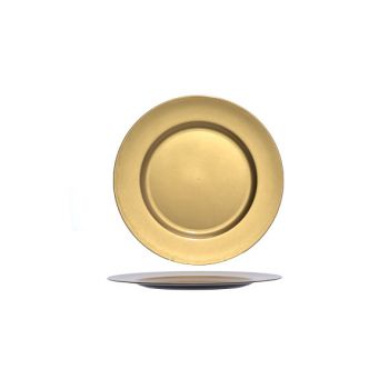 Cosy @ Home Bord Glossy Goud 33x33xh2cm Rond