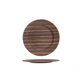Cosy @ Home Bord Woodlook Bruin Rond 33x33xh2cm
