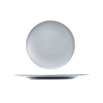 Cosy @ Home Bord Curly Zilver Rond 33x33xh2cm