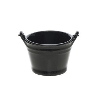 Cosy & Trendy Bucket Black Mini Emmer D7.8xh5.5cm 15cl