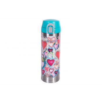 Thermos Decor Hearts Drinkfles Isolerend 480ml
