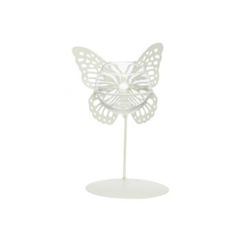 Cosy @ Home Vlinders 1x Glass Cup D6,5-h5cm Mint 10x