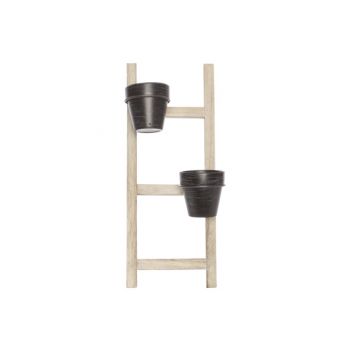 Cosy @ Home Ladder 2x Pot D10cm Natuur 19,5x12xh49cm