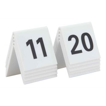 Securit Signs Set10 Tafelnummers Wit 11-20