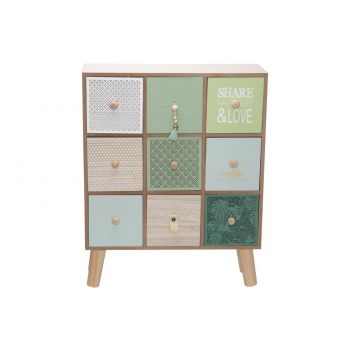 Cosy @ Home Ladenkast Share Happiness Groen 39,5x15,