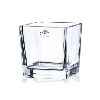 Sandra Rich Theelichtglas Transparant 10x10xh10cm