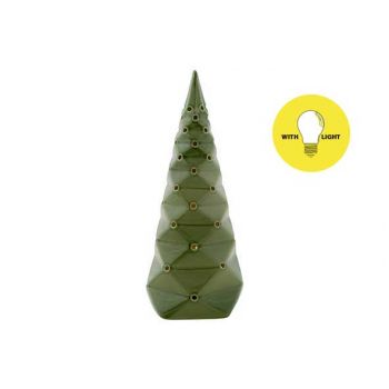 Cosy @ Home Kerstboom Folded Groen 12,4x7xh18,5cm Po
