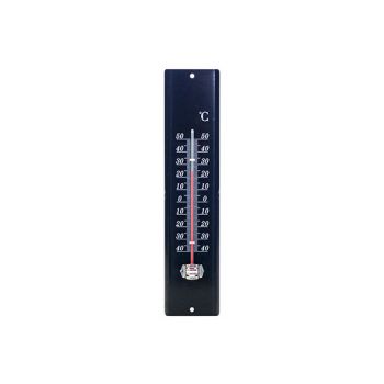 Cosy & Trendy Thermometer Metal 29.5x7cm Zwart
