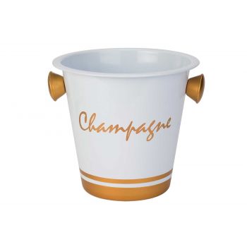 Cosy & Trendy Champganeemmer Wit-tekst Champagne Goud