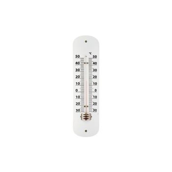 Cosy & Trendy Thermometer Metal 5xh19cm Wit
