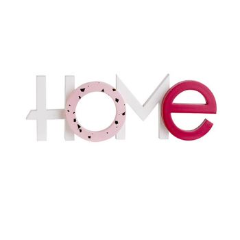 Cosy @ Home Letters Home Roze 29x3,1xh10,3cm Hout