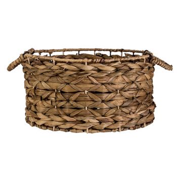 Cosy @ Home Mand Natuur 34x34xh18cm Rond Seagrass