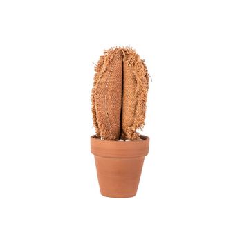 Cosy @ Home Cactus In Tc Pot Paprika 6,5xh17cm Texti