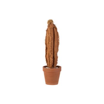 Cosy @ Home Cactus In Tc Pot Paprika 11xh37cm Textie