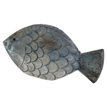 Cosy @ Home Vis Fish Skin Blauw 13,5x2,5xh7cm